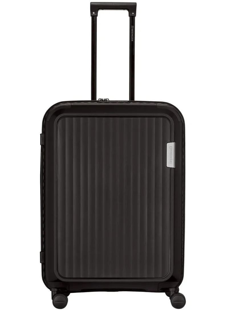 Optimo 70 Cm Hardside 4-Double Wheeled Expandable Check-In Luggage Trolley - Black