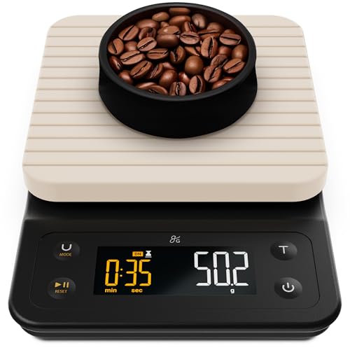 Greater Goods 0.1g Precision Coffee Scale with Timer – 3kg Digital Scale for Pour-Over, Espresso, French Press, Kitchen Use (Birch) - Image 1