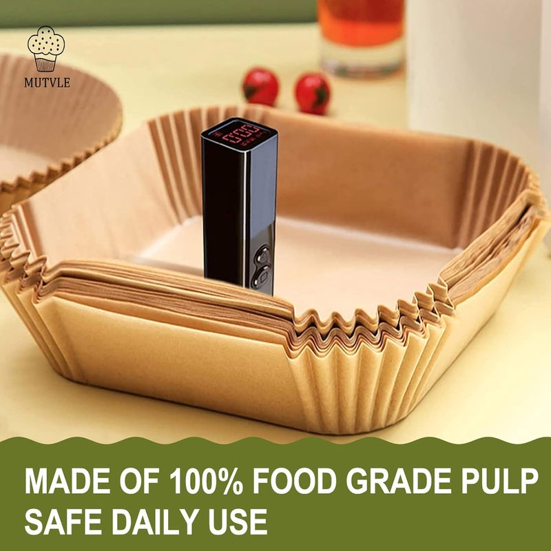 mutvle Air Fryer Liners for Ninja Crispi, Disposable 125 + 125 Pcs Ninja Crispi Accessories for Ninja Crispi 4-in-1 Portable Glass Air Fryer Cooking System, Non-Stick Ninja Crispi Liners Disposable - Image 5