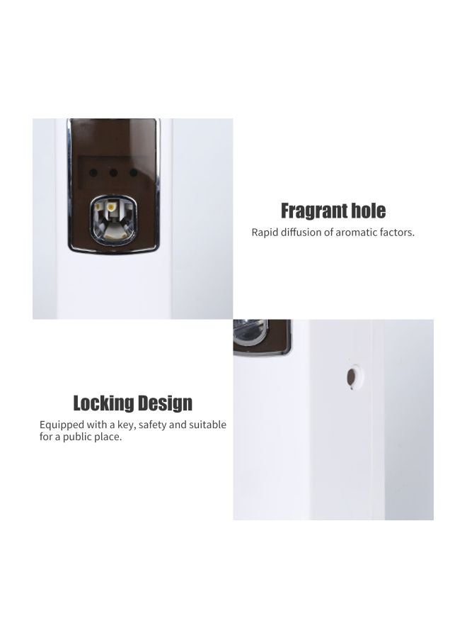 NIBEMINENT Automatic Air Freshener Spray Dispenser White/Brown - Image 4