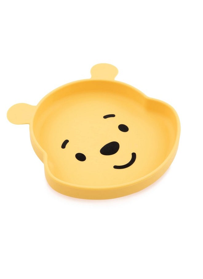 BUMKiNs - Disney Toddler And Baby Suction Plate, Silicone Grip Dish, Baby Led Weaning, Kids Feeding Supplies, Non Skid Sticky Bottom, Platinum Silicone, For Children Ages 6 Months Up, Toy Story Alien - Image 1
