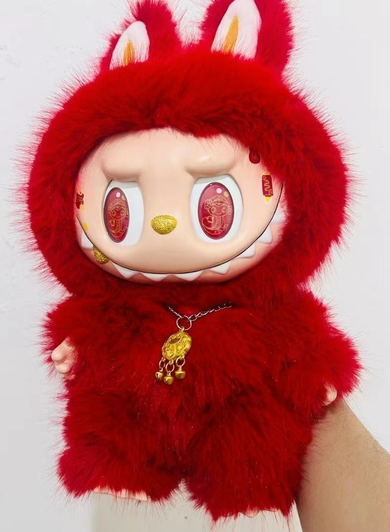 LABUBU 38cm THE MONSTERS Labubu Plush Toys Doll Cherub Zimomo Version for Kids Adults Boy Girls 