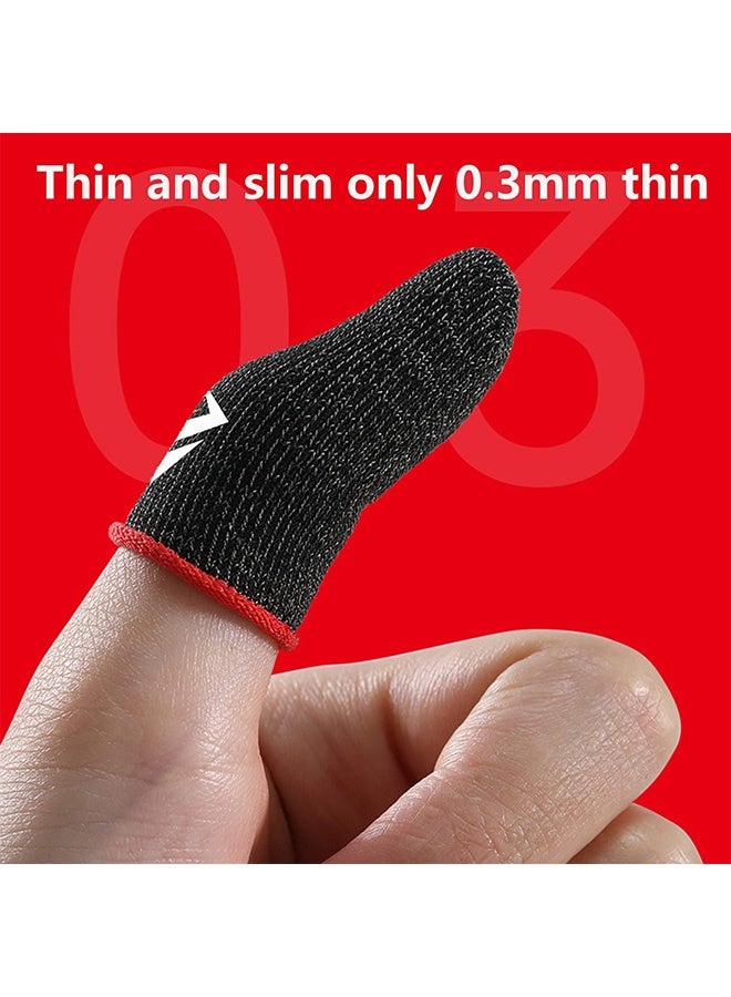 Peachjoy Mobile Game Controller Finger Sleeve Sets, Anti-Sweat Breathable Full Touch Screen Sensitive Shoot Aim Joysticks Finger for PUBG/for Knives Out/for Rules of Survival 5 Pairs, Type B - Image 2