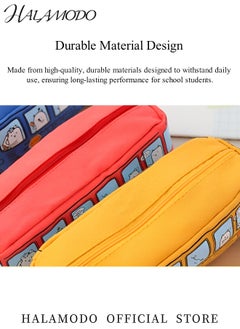 Generic Kids Pencil Case School Bus Pattern Pencil Bag High Capacity Pouch Box Organizer Pen Case Portable Journaling Supplies for School Students Girls Boys  - Image 2