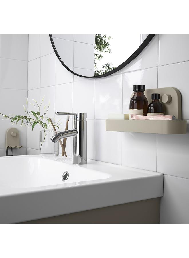 erorex Wall Shelf With Suction Cup, Grey-Beige, 28 Cm - Image 5