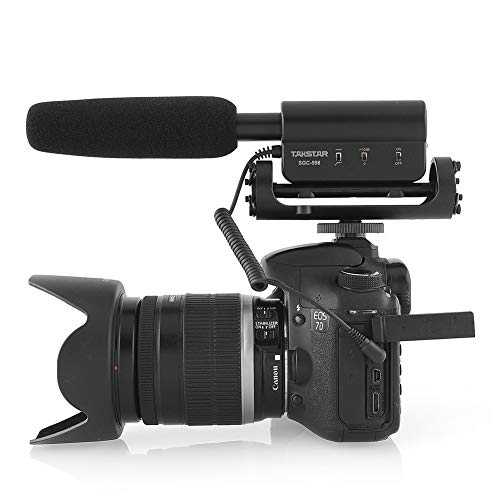 TAKSTAR SGC-598 Photography Interview Shotgun MIC Microphone for Nikon Canon DSLR Camera (Need 3.5mm Interface)Auxiliary - Image 2