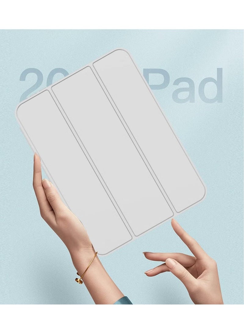 راكسوم حافظة جديدة لجهاز iPad Mini 6 (8.3 بوصة، الجيل السادس 2021) مع حامل قلم، وحامل ثلاثي الطيات، وحافظة ذكية، وغطاء خلفي ناعم من مادة TPU، وخاصية الإيقاظ/السكون التلقائي - Image 3