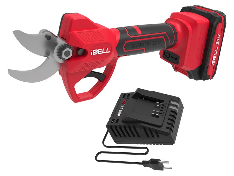 iBELL BP 32-30 L1 Cordless Pruning Shears | 20V Tree Cutter & Garden Branch Cutter | Cuts up to 30mm | Stainless Steel Blade for Gardening Use | 4.0Ah Battery & Charger Included - Image 1