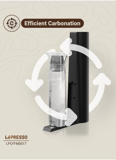 Sparkling Water Maker 800ml With One Extra Capsule and Pressure Release Button / Portable & Compact / Durable Design / Efficient Carbonation - Black - pzsku/Z591B6D94743ACAF81E75Z/45/_/1740400552/ca6b87bc-d560-4ebf-9687-8397ba9867a6