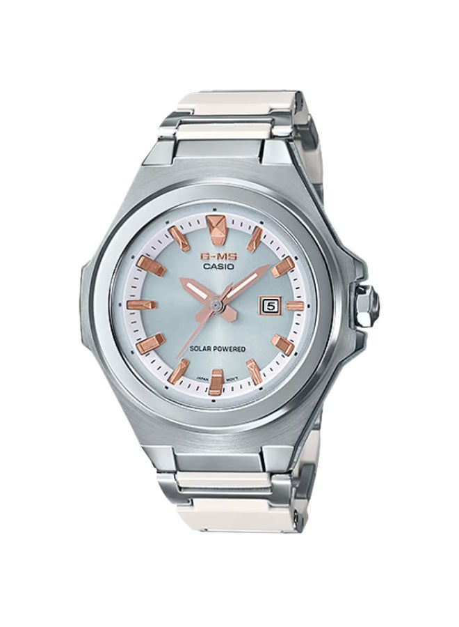 G-SHOCK Baby‑G Solar Women's Watch MSG‑S500CD‑7A, 37.1 mm Silver Dial, Stainless Steel & Resin Composite Bracelet, 100 m WR - Image 2