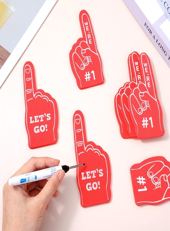 Elegaperma 24 Pcs Foam Finger #1, Foam Fingers Bulk, Mini Foam Fingers for Fun Photos and Easy On/Off Wear, Red Foam Finger #1 Perfect for Cheering at Football, Basketball, and Baseball Games - Image 4