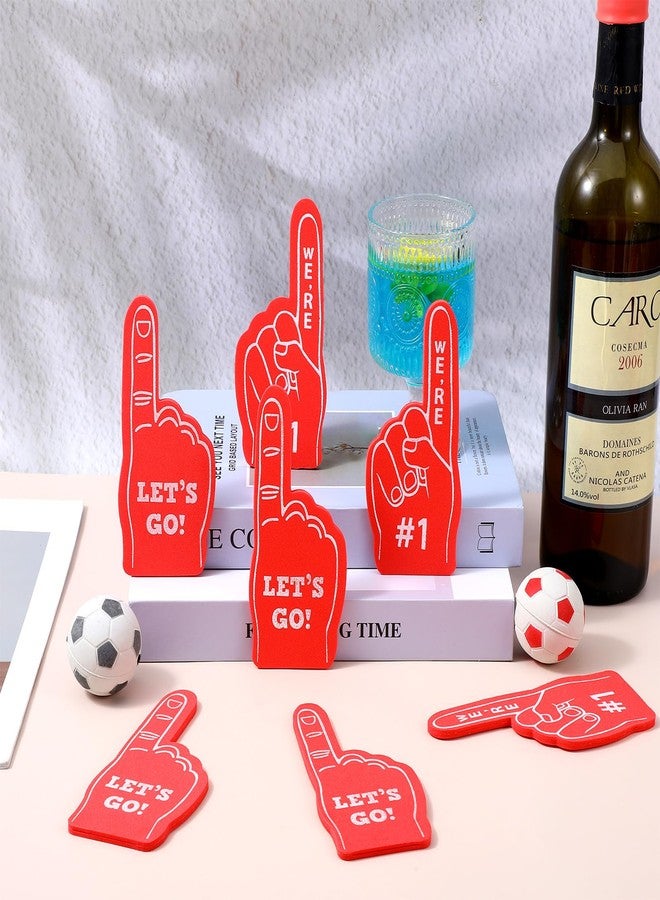 Elegaperma 24 Pcs Foam Finger #1, Foam Fingers Bulk, Mini Foam Fingers for Fun Photos and Easy On/Off Wear, Red Foam Finger #1 Perfect for Cheering at Football, Basketball, and Baseball Games - Image 5