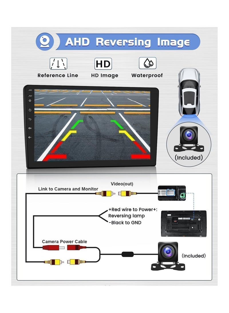 SHEZA STAR Android Car Stereo for Volkswagen Passat Jetta Golf Polo Caddy Tiguan Seat Skoda 1GB RAM 32GB ROM Mirror Link Wi-Fi BT, Radio GPS, 10 Inch IPS Touch Screen with AHD Camera Included  - Image 5