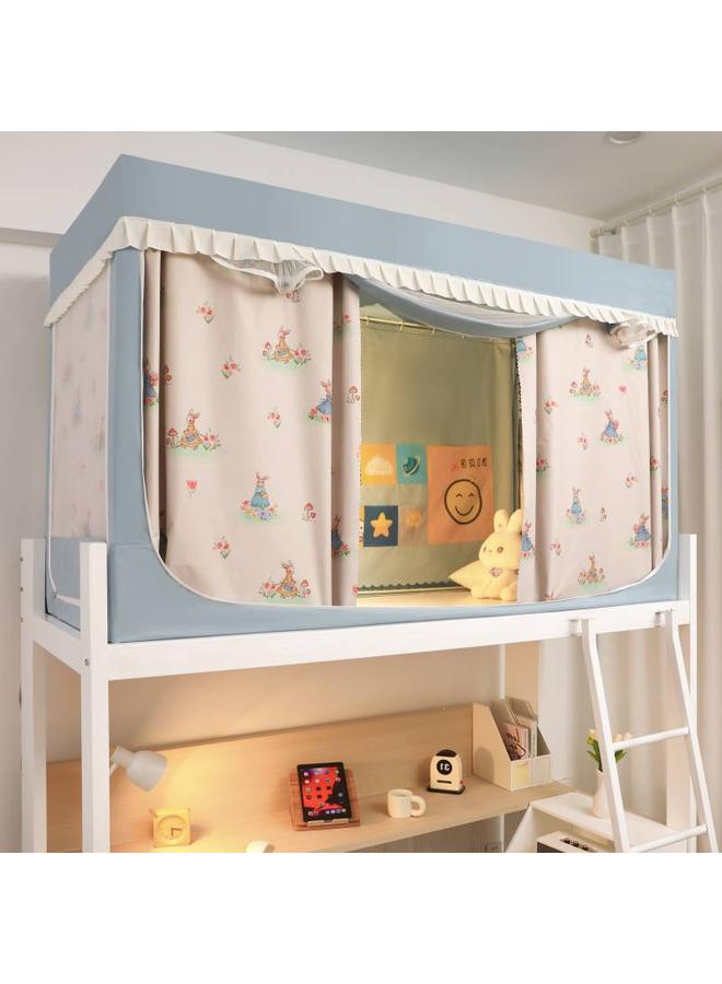 Bluejw 2024 New Student Net Strong Shading Mosquito Net Curtain Full Coating Dormitory Upper And Lower Bunk Thickened Four Seasons Universal  - Image 1