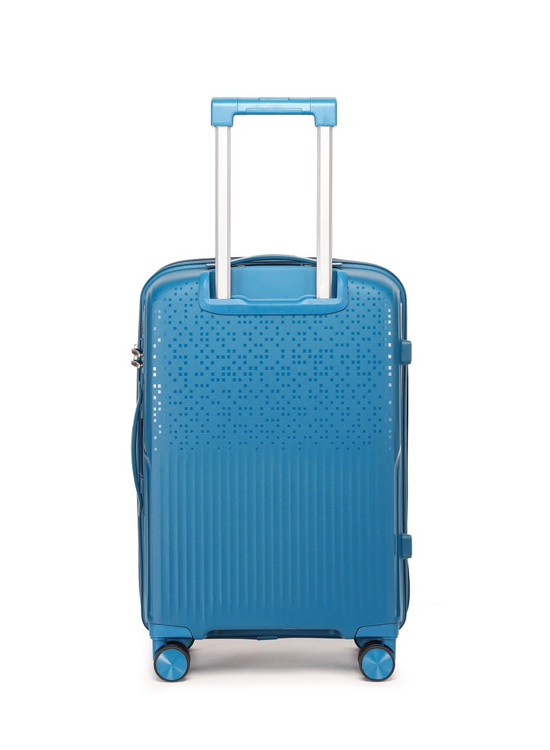 السياحية البريطانية حقيبة سفر بريتش توريستر الصلبة الدوارة مقاس 28 بوصة - أزرق طاووسي - Image 2