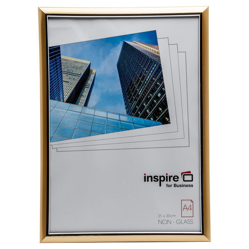 Hampton Frames EASYLOADER Poster Certificate Photo Frame Plexi Gold A4 21x30cm EAS2130GLD