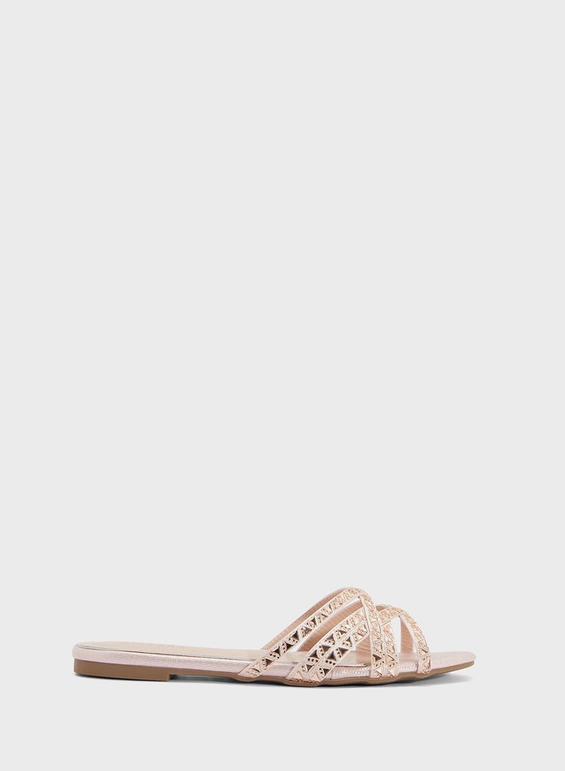 Khizana Studded Flat Sandal  - Image 1