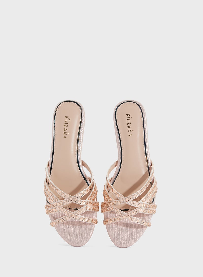 Khizana Studded Flat Sandal  - Image 4