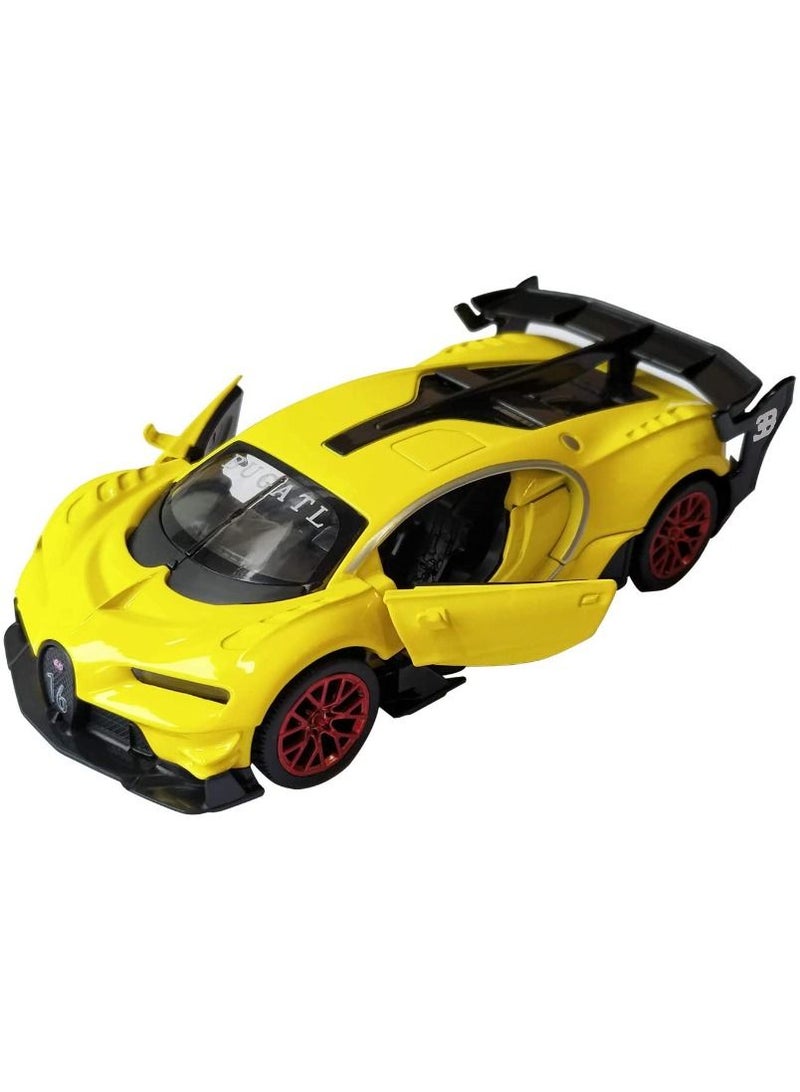 ACLIX Bugatti Special Edition  Car Toy Yellow  - Image 1