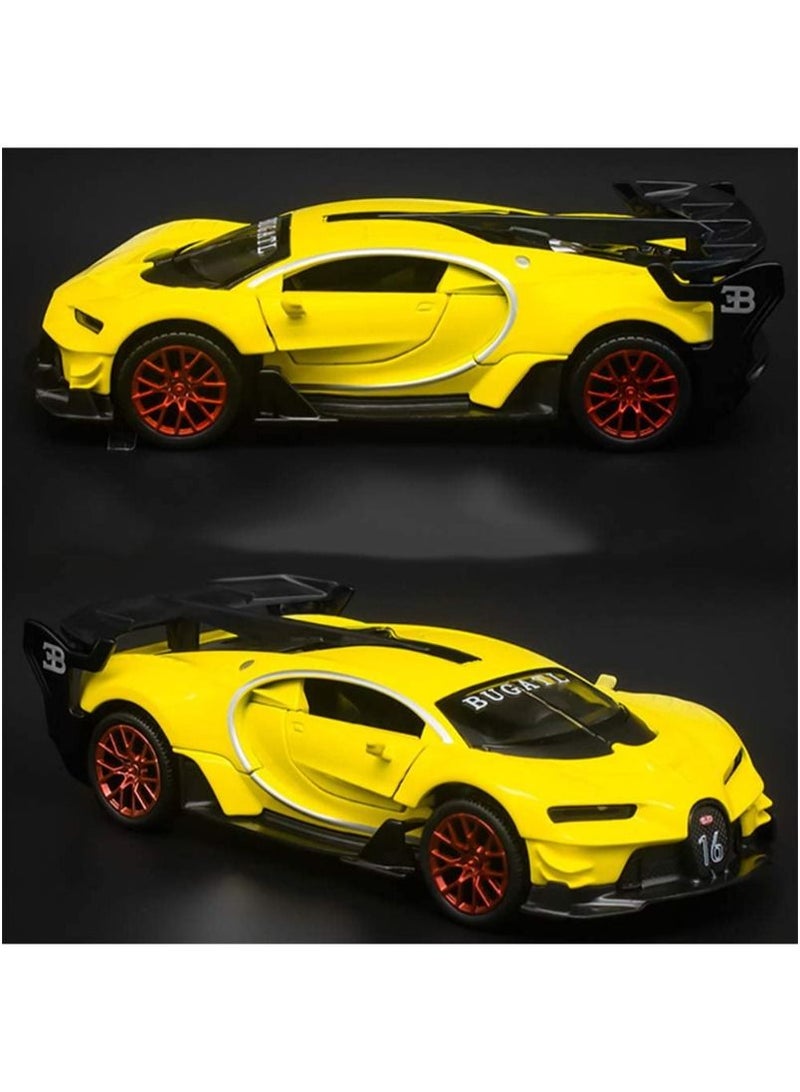 ACLIX Bugatti Special Edition  Car Toy Yellow  - Image 3