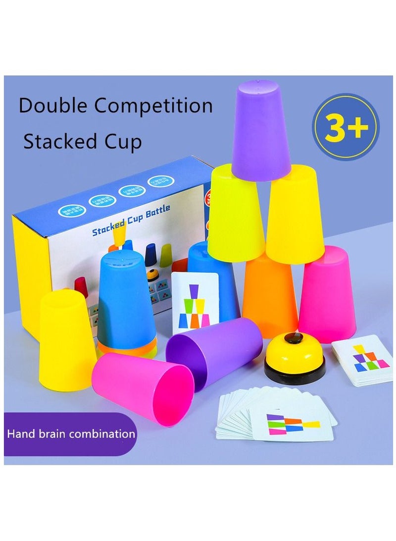 NIBEMINENT ألعاب الأكواب السريعة المحمولة للأطفال وألعاب العائلة الكلاسيكية - Image 2