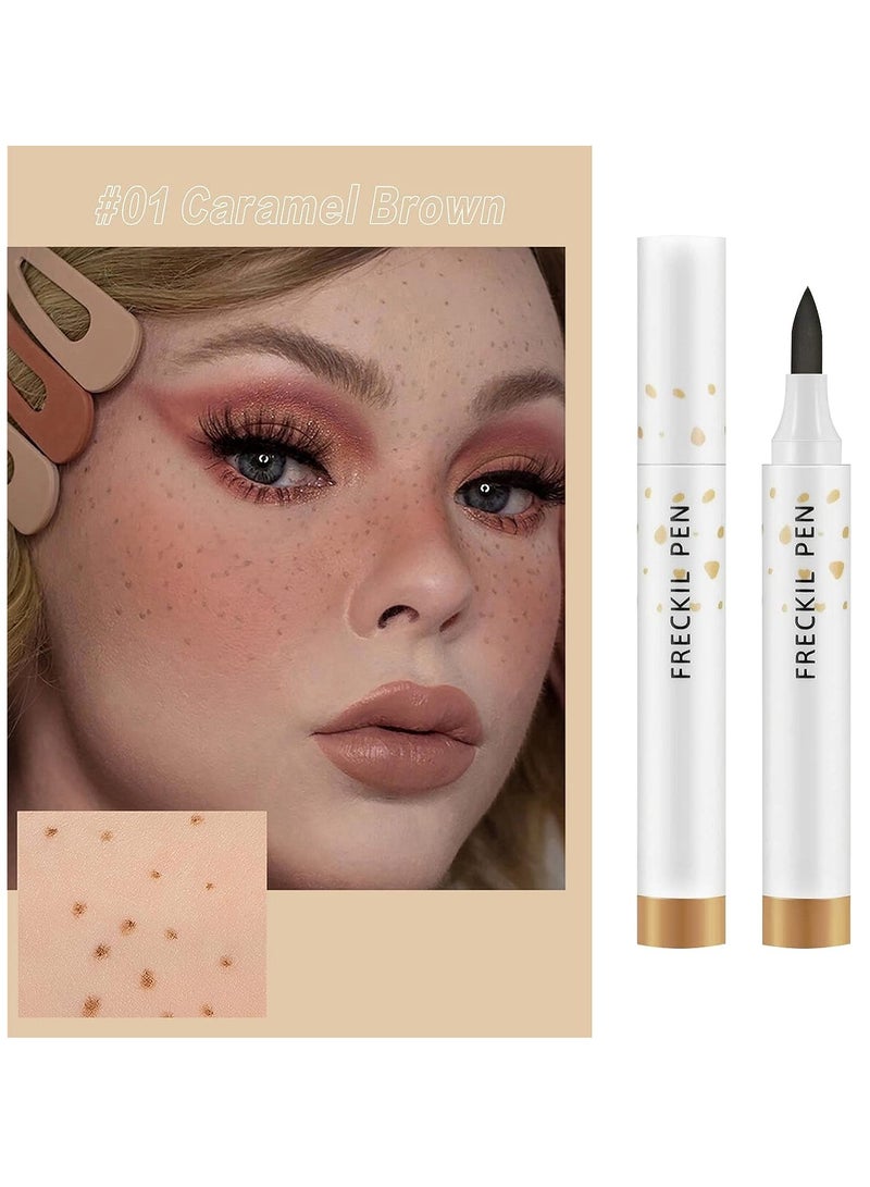 Captaintech Colors Freckle Pen, Freckle Makeup Pen Waterproof Long-wearing Soft Dot Spot Pen for Natural Lifelike Makeup - Image 4