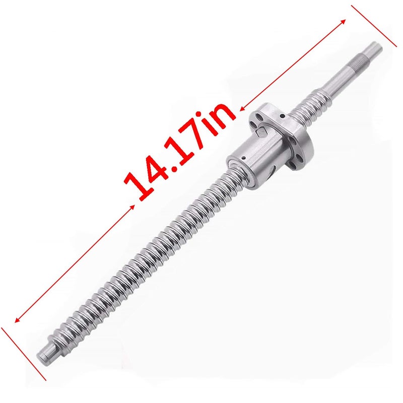 CHUANGNENG Ball Screw SFU1605-360mm Diameter 16mm,5mm Pitch Ballscrew with Nut, Length Approx 14.17inch for CNC Routers Lathes Mills Automated Machines - Image 3