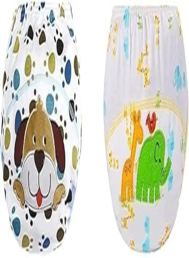 Baby Diapers Cotton and Reusable Baby Washable Cloth Diaper Nappies, Baby Training Pants, multi-colour, Pack Variants Available (2, 3, 4, 5 Packs) (Multicolor, One Size, 2, Count) assorted shapes 