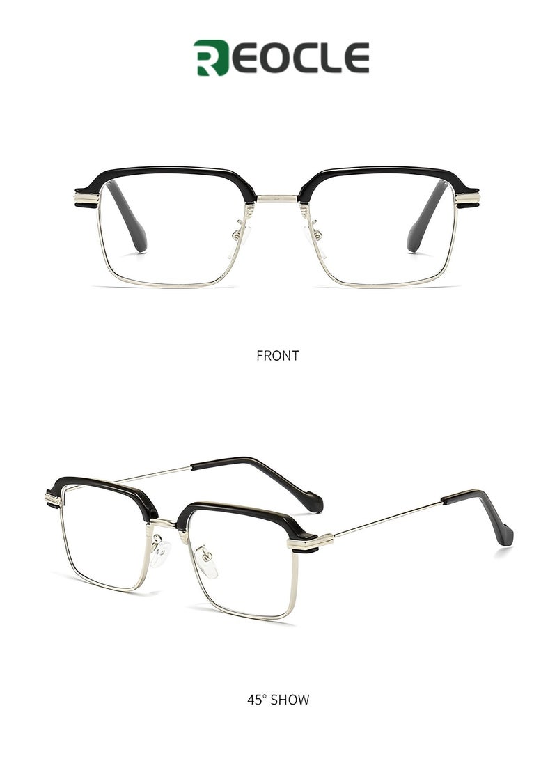 REOCLE - Multifocus Reading Glasses Progressive Multifocal Reader Anti Blue Light Computer Frame Eyeglasses Multi Focus Transition Eyeglasses - Image 1