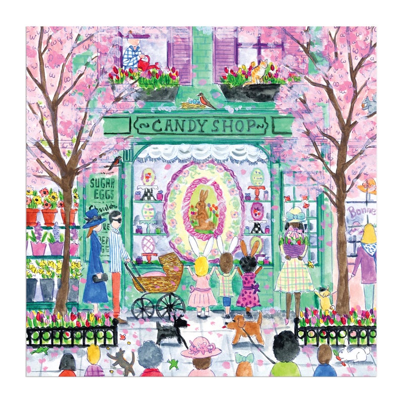 Galison Easter Candy Shop â€“ 500 Piece Michael Storrings Jigsaw Puzzle Featuring Beautiful Artwork of an Easter Candy Confectionery - Image 2