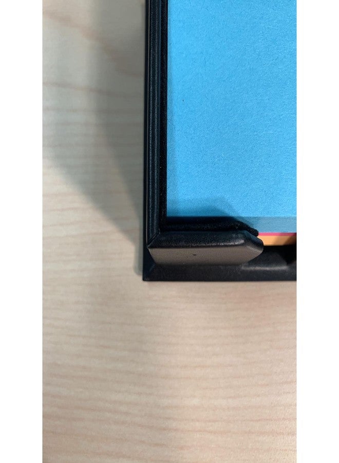 Dacasso A1075 Black 3" x 3" Leather Note Holder - Image 5