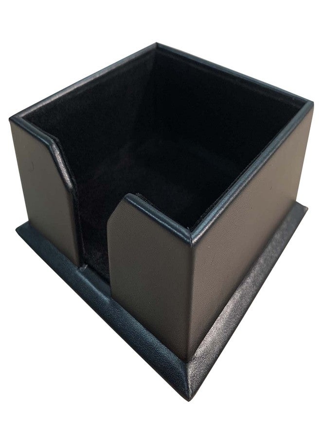 Dacasso A1075 Black 3" x 3" Leather Note Holder - Image 2