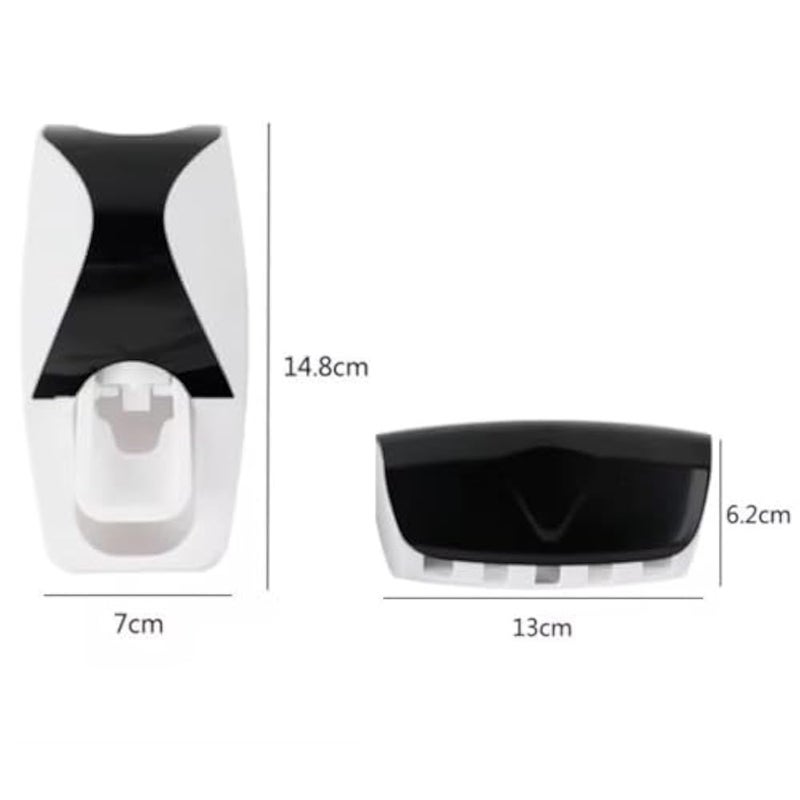 Automatic Toothpaste Dispenser Hands Free Wall Mounted Toothpaste Dispenser with 5 Slots Detachable Toothbrush Holder - Image 5