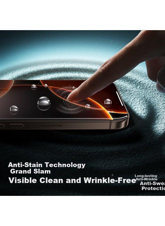 Smartdevil 3D Hot Bending Film + Roller Film Warehouse For Apple 16Pro Tempered Film Iphone 16Pro Phone Film High Definition Anti-Fingerprint Dust-Free Film 2 Pieces Pack - Image 5