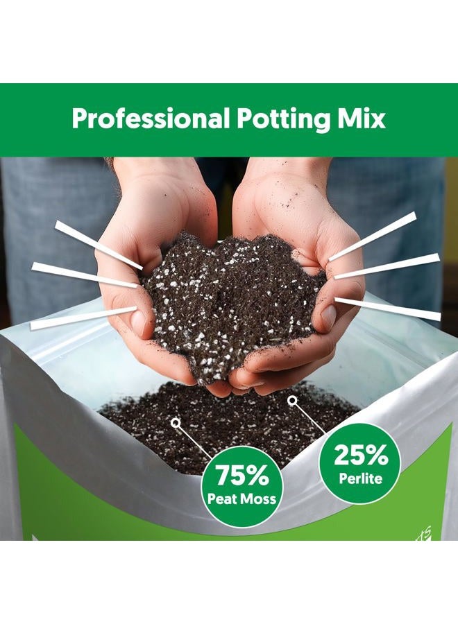 THE NEXT GARDENER.COM خليط تربة زراعة الصبار (4 لتر)، خليط تربة حديقة متعدد الاستخدامات للنباتات الداخلية والخارجية، تربة سريعة التصريف لنباتات المنزل والأوركيد والبونساي، جاهز للاستخدام، تصميم كيس قابل لإعادة الإغلاق - Image 5