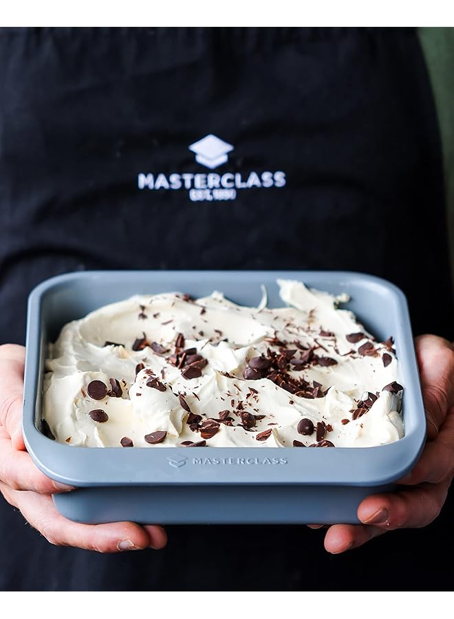 ماستر كلاس صينية خبز غير لاصقة من إس سي، طول 24 سم × عرض 22 سم، لون رمادي - Image 5