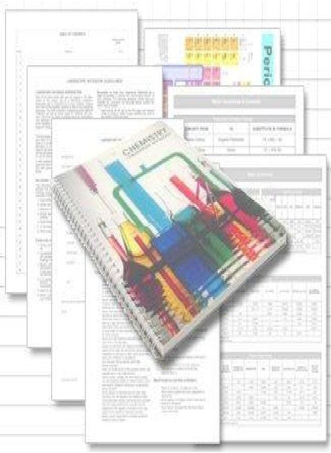 بوك فاكتوري دفتر مختبر الكيمياء من BookFactory (تنسيق مسطر علمي) بدون صفحات مكررة - 8.5 بوصة × 11 بوصة 100 صفحة [سلك-O Bound] (LAB-100-WTR-CHEM)  - Image 2