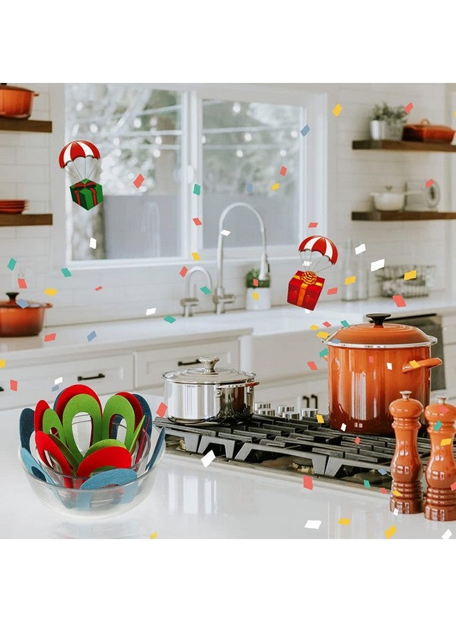 BYKITCHEN BYKITCHEN Felt Pan Separators, Set of 20 & 4 Different Sizes, Flower Glass Bowl Dish Separator Protectors for Stacking and Protecting Glassware, Cookware and More  - Image 5