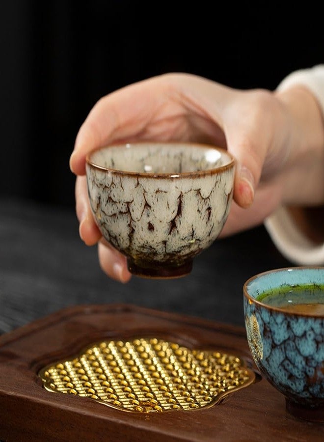 RORA Chinese Ceramic Tea Cup Set of 6, Small Japanese Tea Cups with Designed Gift Box, Elegant and Durable Perfect for Tea Lovers - Image 5