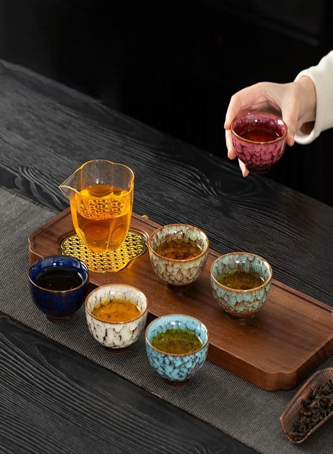 RORA Chinese Ceramic Tea Cup Set of 6, Small Japanese Tea Cups with Designed Gift Box, Elegant and Durable Perfect for Tea Lovers - Image 4
