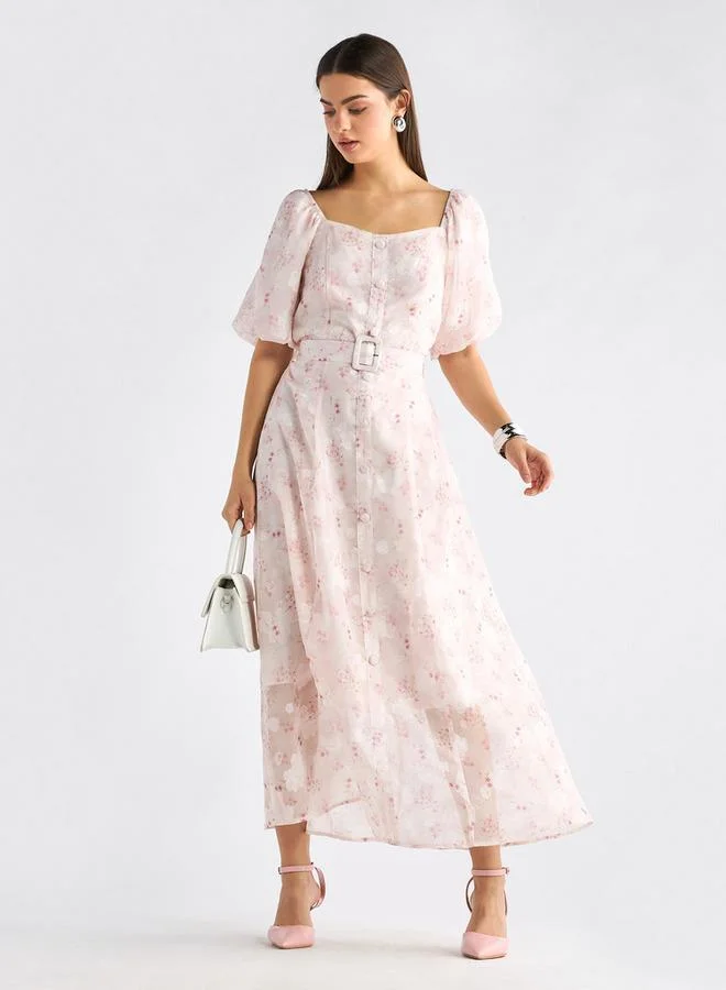 Splash FAV Floral Belted Dress