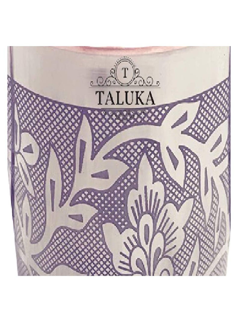 Taluka Etching Embossed Steel Copper Glass Tumbler Cup 250 Ml Silver Set of 4 - Image 3