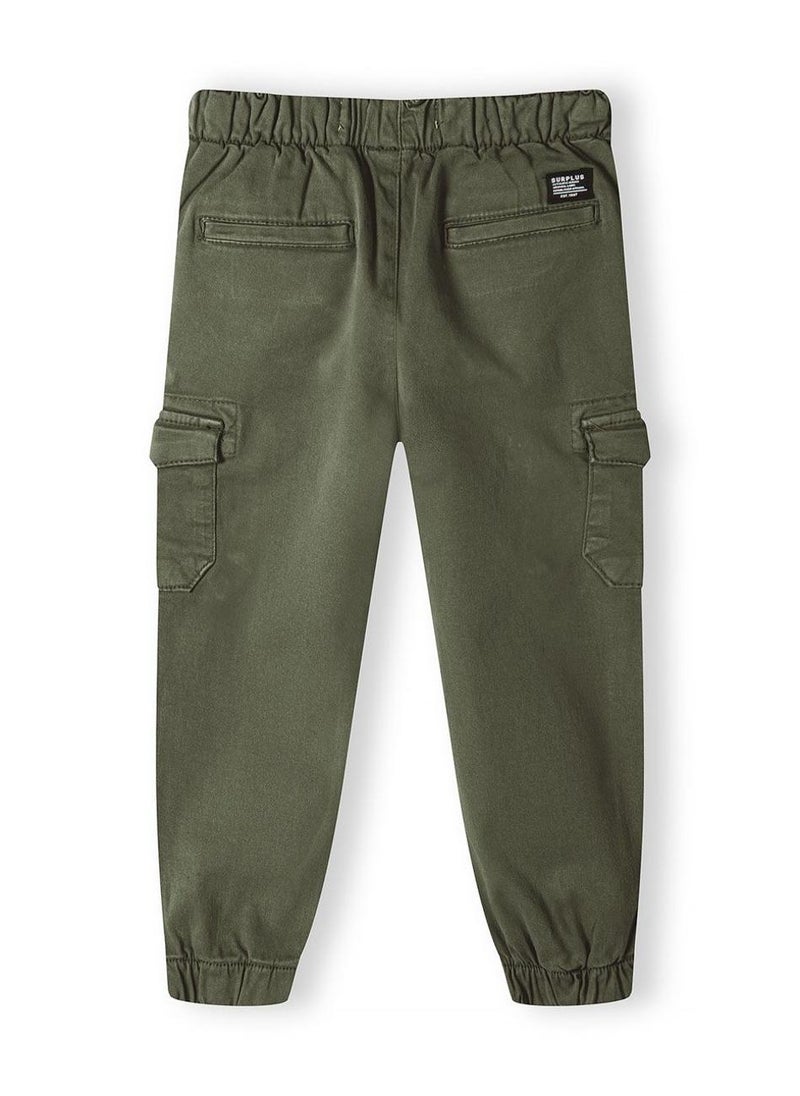 MINOTI Teen Cargo Trousers with Elastic Waist and Cuffed Ankles - Image 2