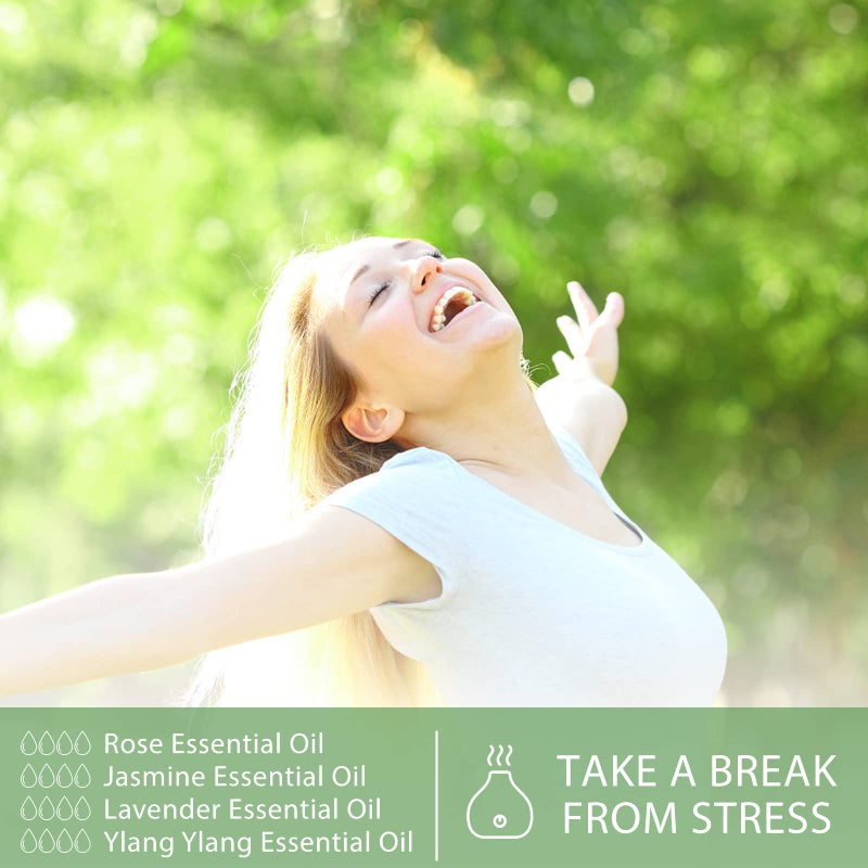 PHATOIL 3.38FL.OZ Rose Essential Oil with Glass Dropper, for Aromatherapy Diffusers, Humidifiers, Great for DIY Candle and Soap Making, Huge 100ML Bottle - Image 4