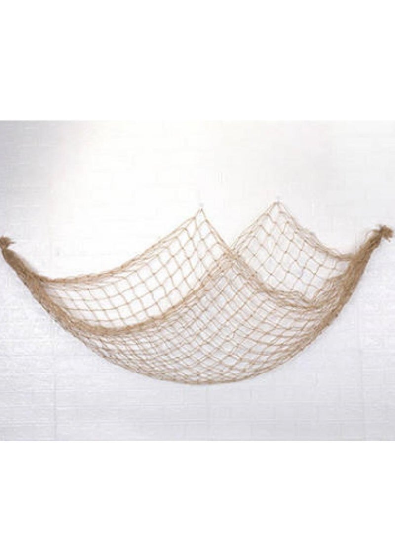 Wall Photo Frame Decoration,78.7inch x 59inch Decorative Fish Net With Shells - Image 3