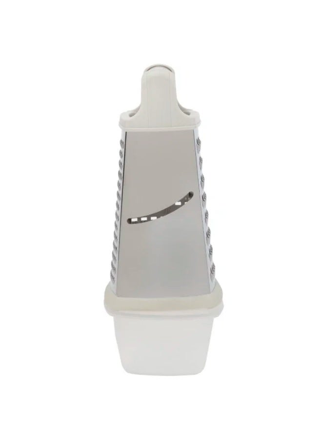 Alsaif steel grater, 4 sides, plastic box - silver - Image 4