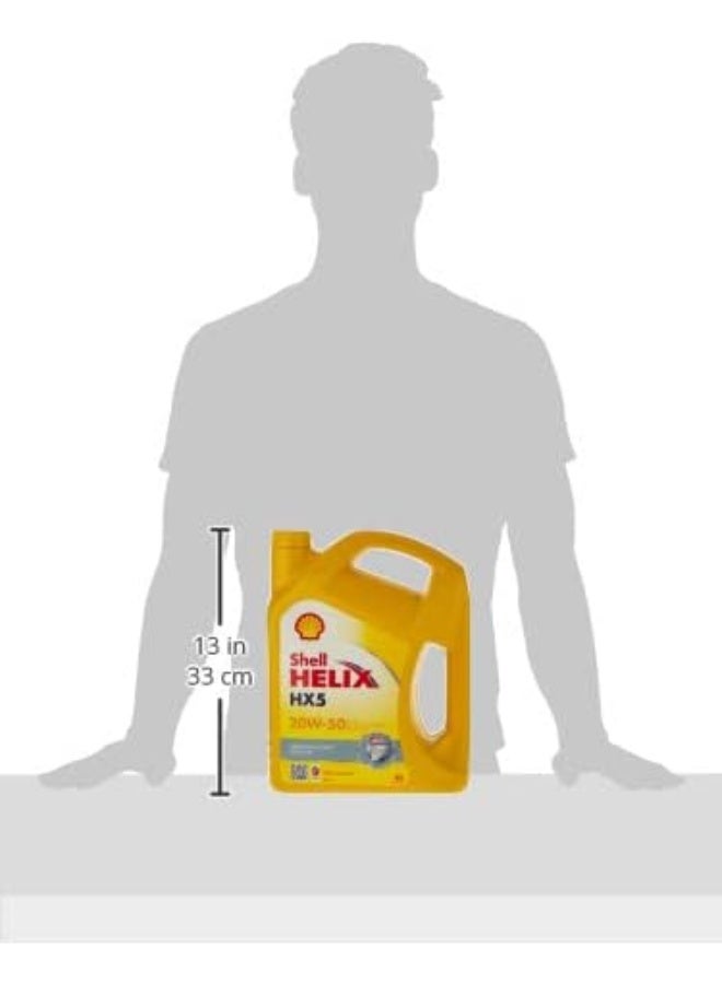 Shell Helix Hx5 20W-50 Premium Multi-Grade Motor Oil 4 Liter - Image 4