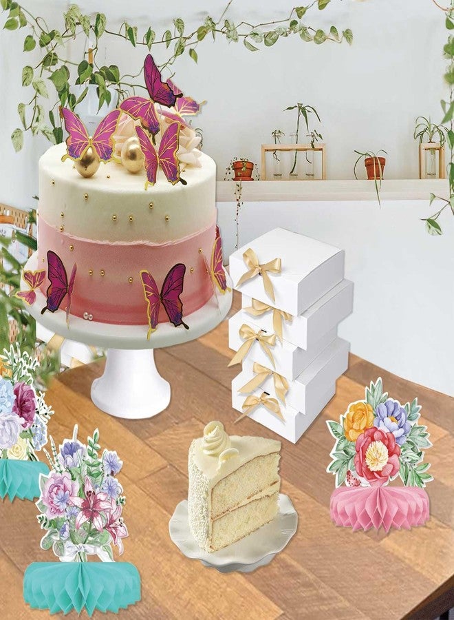 Bunhum 12 Pieces Spring Party Centerpieces for Tables Butterfly Birthday Party Decorations Spring Honeycomb Table Topper Centerpiece Spring Flower Theme Party Supplies for Birthday Baby Shower Décor - Image 5