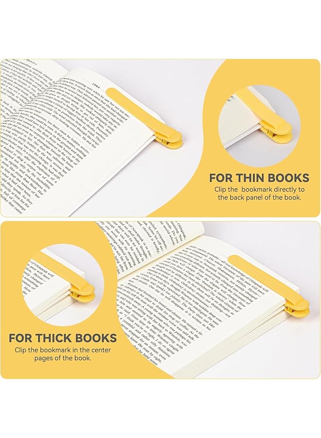 إيروريكس علامات مرجعية أوتوماتيكية من السيليكون علامات مرجعية من السيليكون للقراءة للنساء والرجال والأطفال وعشاق الكتب مشبك علامة مرجعية فريد للقراءة لمحبي قراءة الكتب إكسسوارات الكتب 3 قطع - Image 5