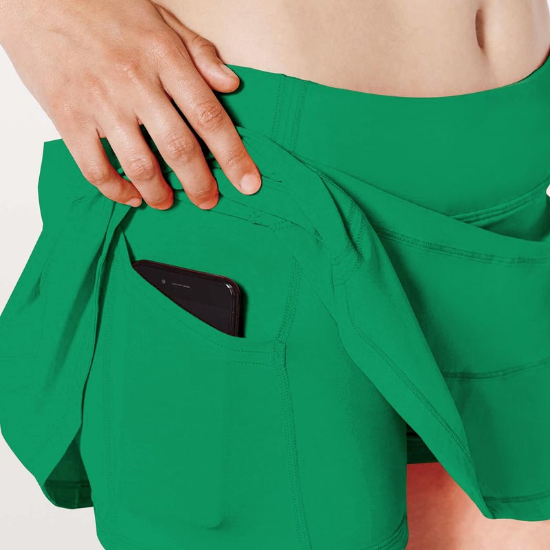 MCEDAR Athletic Tennis Golf Skorts Skirts for Women with Pocket Workout Running Sports Pleated Skirts Casual Green Lagoon/8 - Image 3